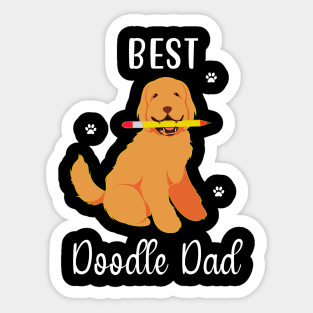 Best Doodle Dad Sticker